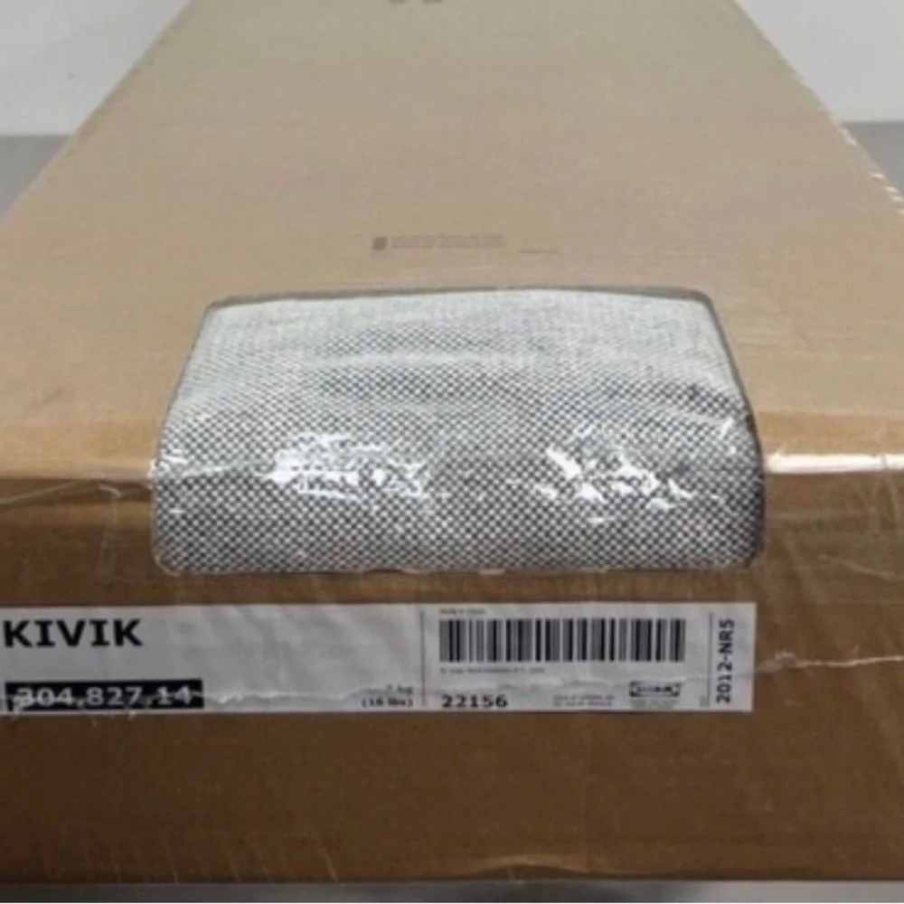 IKEA KIVIK tallmyra white/black Cover for sectional 4 Corner 304.827.14